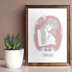 Lámina 'Amor de madre'