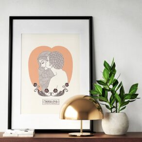 Lámina 'Cariño beso'