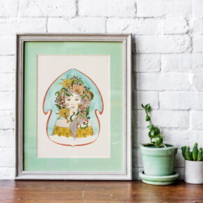 Lámina 'Musa y espejo'