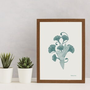 Lámina 'Colibrí Gingko Biloba'