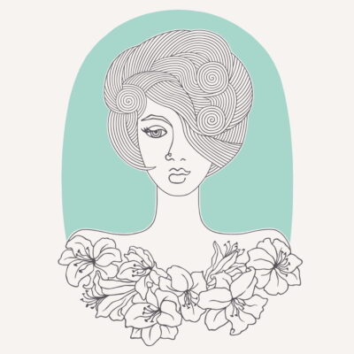 Ilustración Musa Elegante de Bona Eva