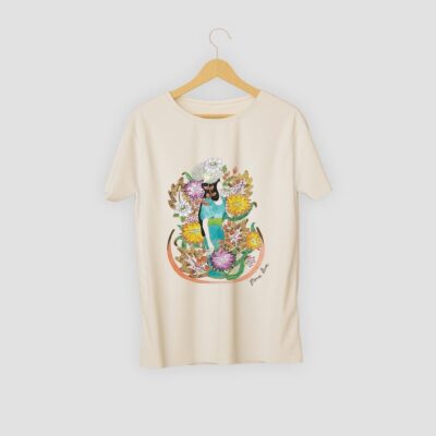 Camiseta de manga corta y algodón 100% Musa y Jardín de Bona Eva