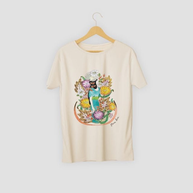 Camiseta de manga corta y algodón 100% Musa y Jardín de Bona Eva