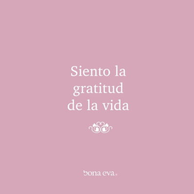 Lámina "Siento la gratitud de la vida"