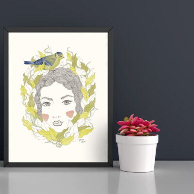 Lámina decorativa Soy tu nido