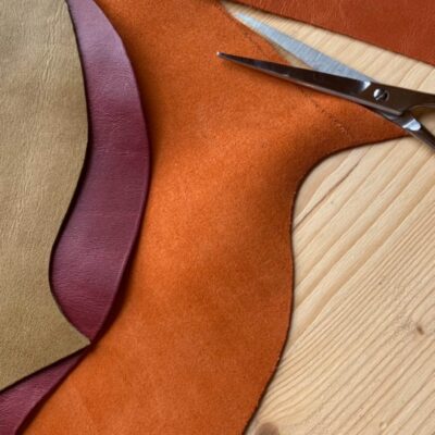 Detalle de creación de mousepad / Alfombrilla de ratón en piel - Vida Corazón