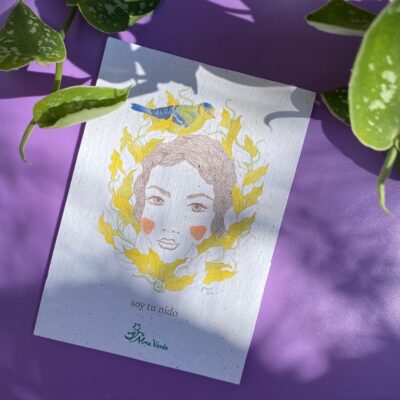 Bonaeva - PAPEL DE SEMILLA impresa A6 - Soy tu nido