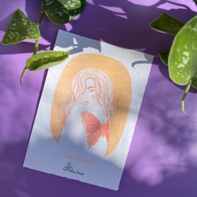 Bonaeva - PAPEL DE SEMILLA impresa A6 - Alma Mariposa