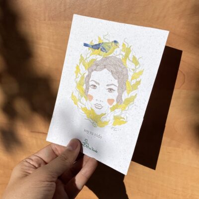 Bonaeva - PAPEL DE SEMILLA impresa A6 - Soy tu nido