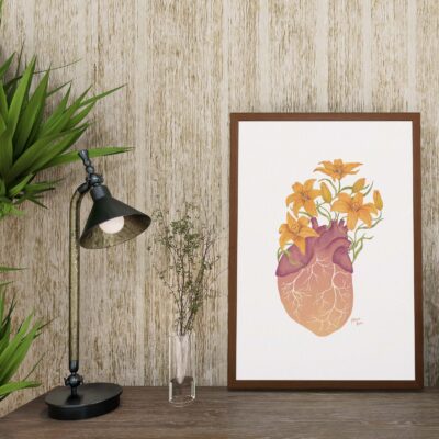 Lámina decorativa Corazón Apasionado - Bona Eva