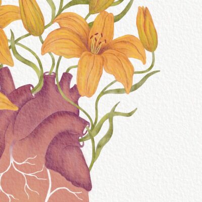Detalle de lámina decorativa Corazón Apasionado - Bona Eva