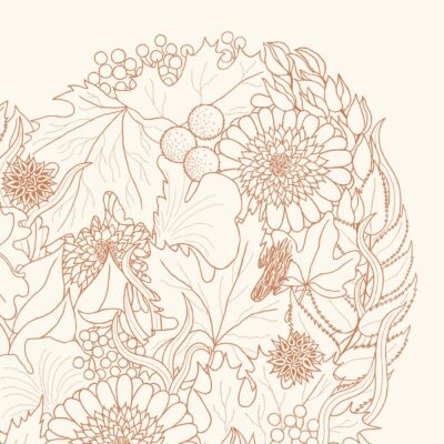 Detalle Ilustración Bona Eva - Corazón de Otoño