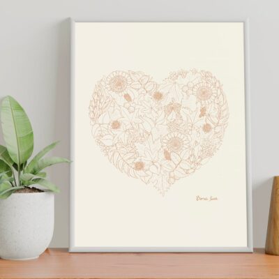 lustración Bona Eva - Corazón de Otoño