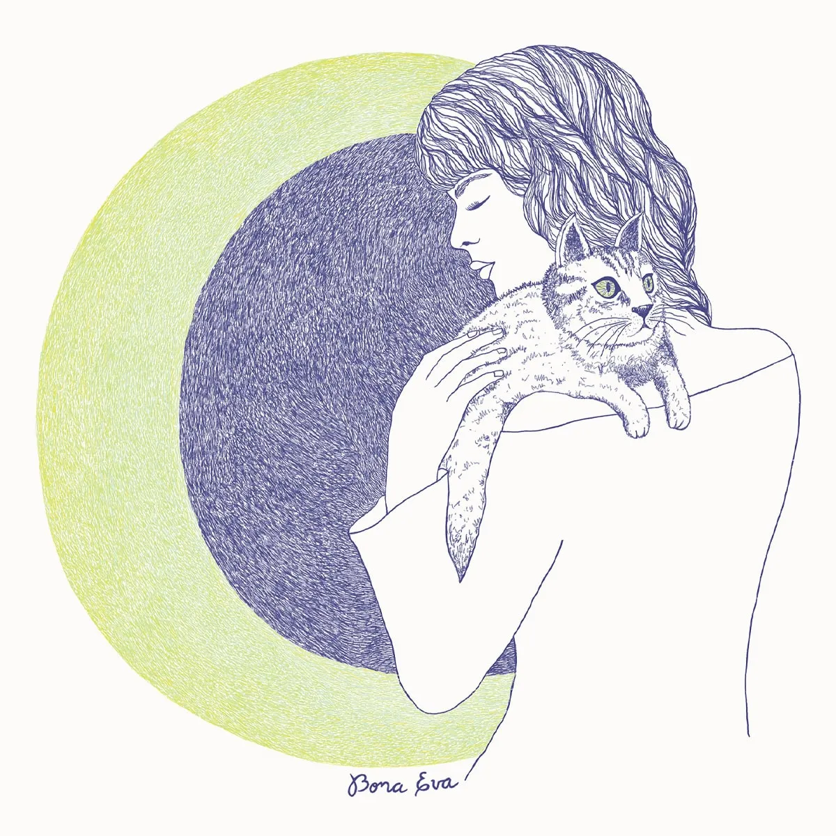 Lámina 'Gato Luna' - Imagen 2