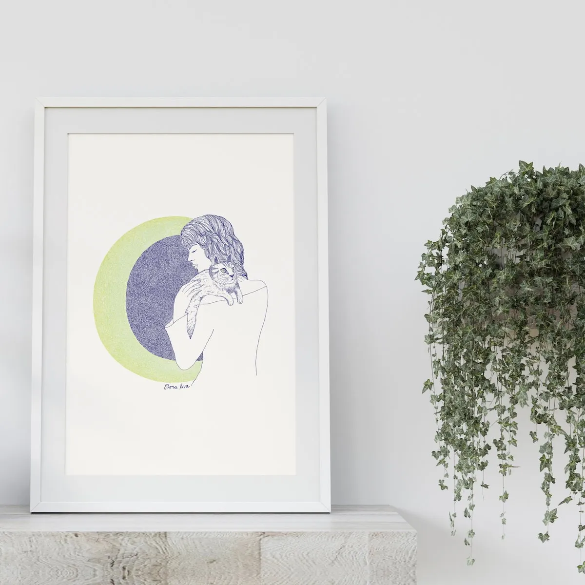 Lámina 'Gato Luna'